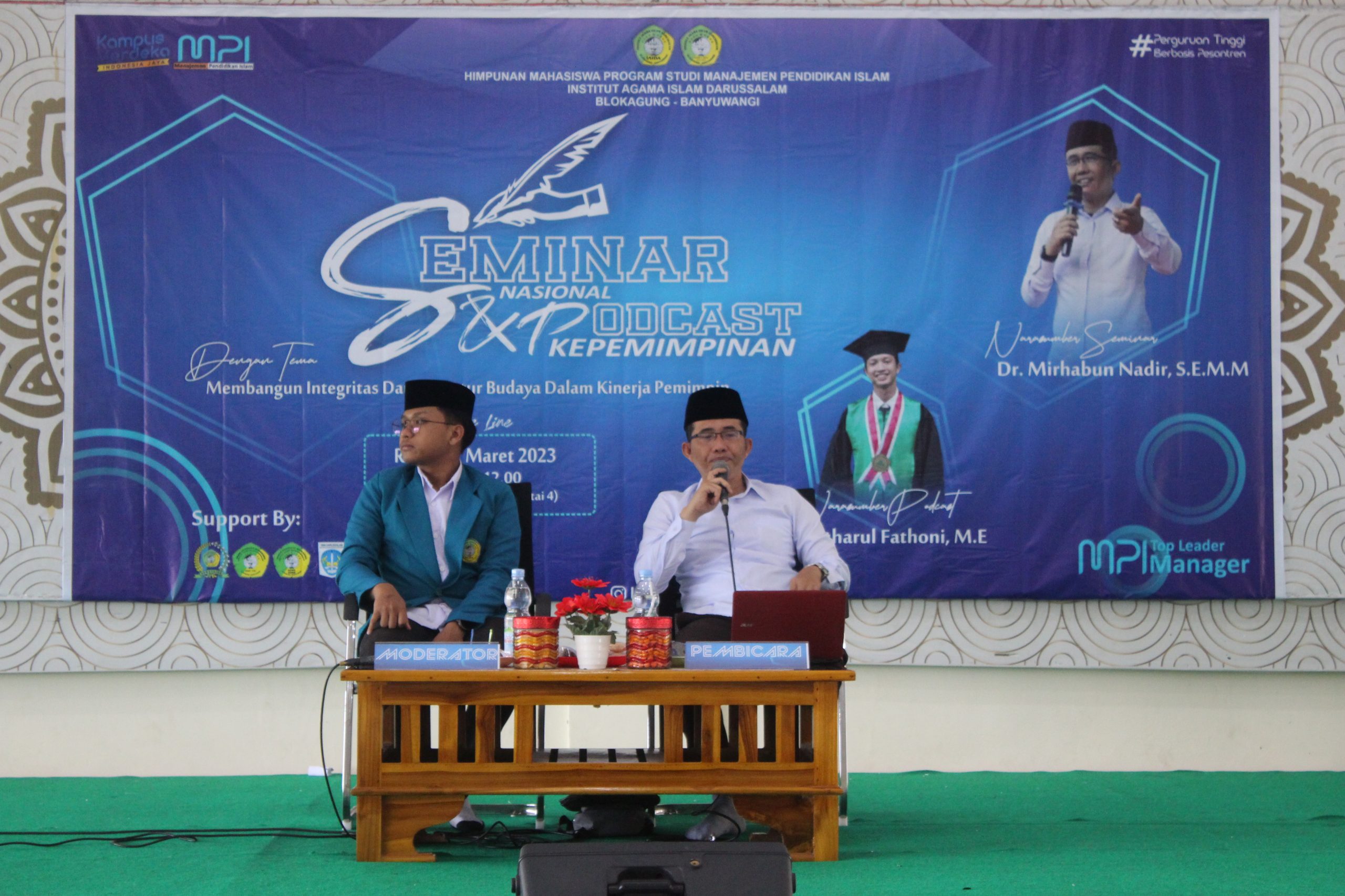 Seminar Nasional dan Podcast Kepemimpinan Oleh Dr. Mirhabun Nadir, S.E., M.M.