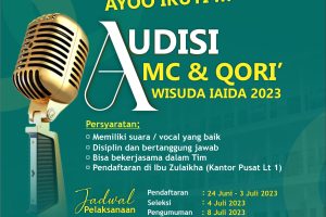 AUDISI MC & QORI’ WISUDA IAIDA KE - 19